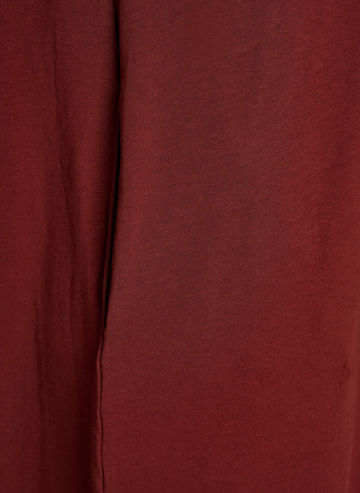 Sukienka t-shirtowa midi z dekoltem w szpic, 0426, Packshot image number 3