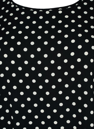 Sukienka z krótkim rekawem, Black w. Dots, Packshot image number 2