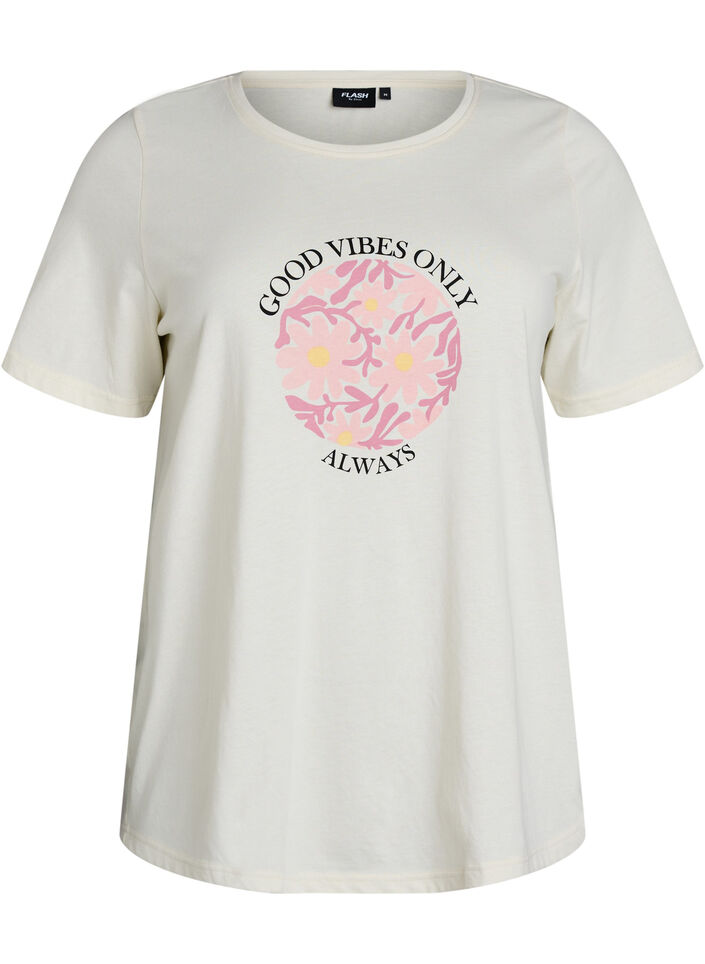 Koszulka z motywem, Biały, Packshot image number 0