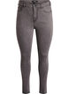 Jeansy super slim z wysokim stanem Amy, Szary, Packshot image number 0