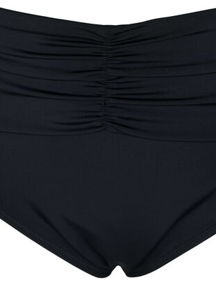 Dól bikini z wysokim stanem i wysokimi wycieciami przy biodrach, Black, Packshot image number 2