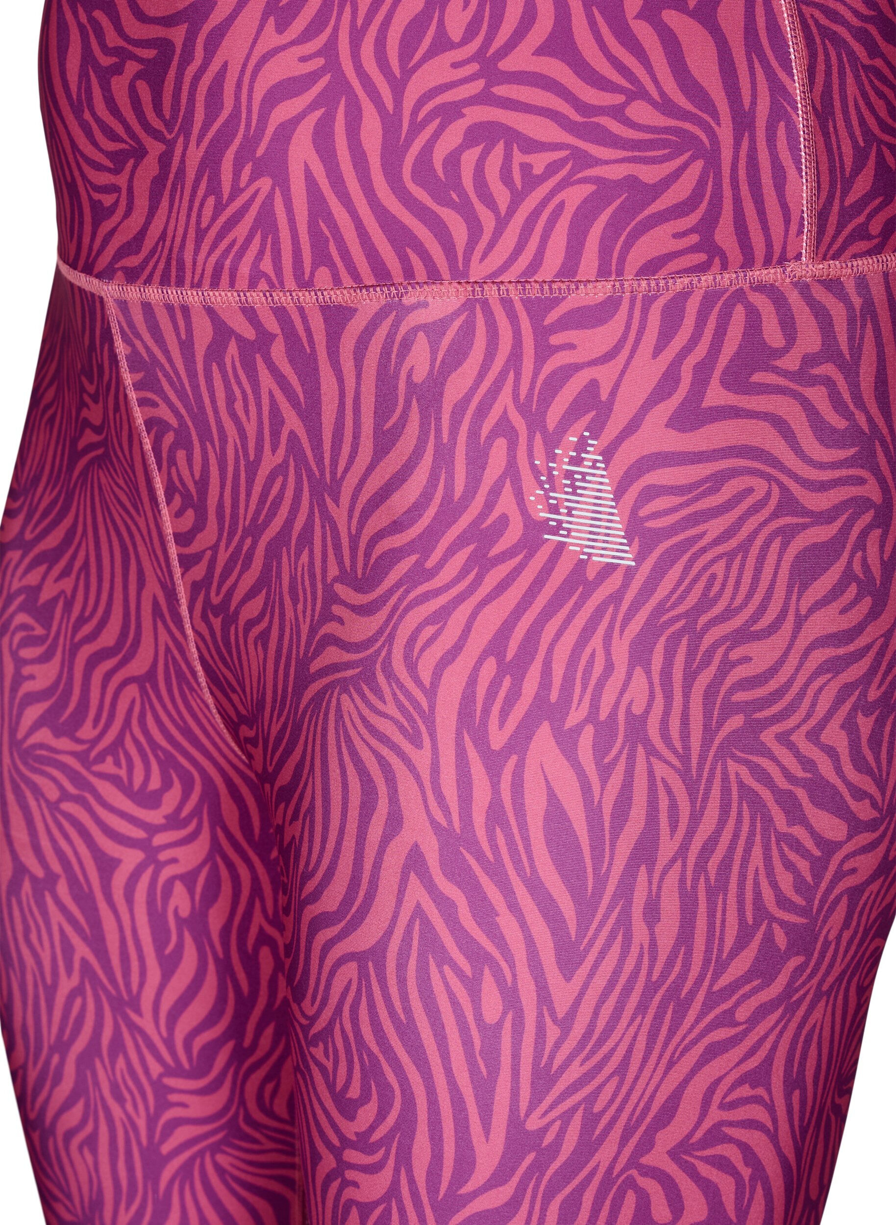 Zizzi Legginsy treningowe 7/8 ze zwierzecym nadrukiem, Charisma AOP, Packshot image number 2