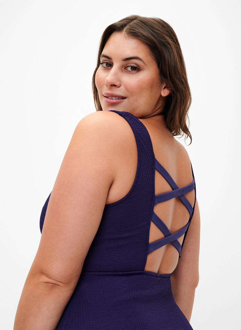 Strój kapielowy ze skrzyzowanymi paskami na plecach, Astral Aura, Model image number 2