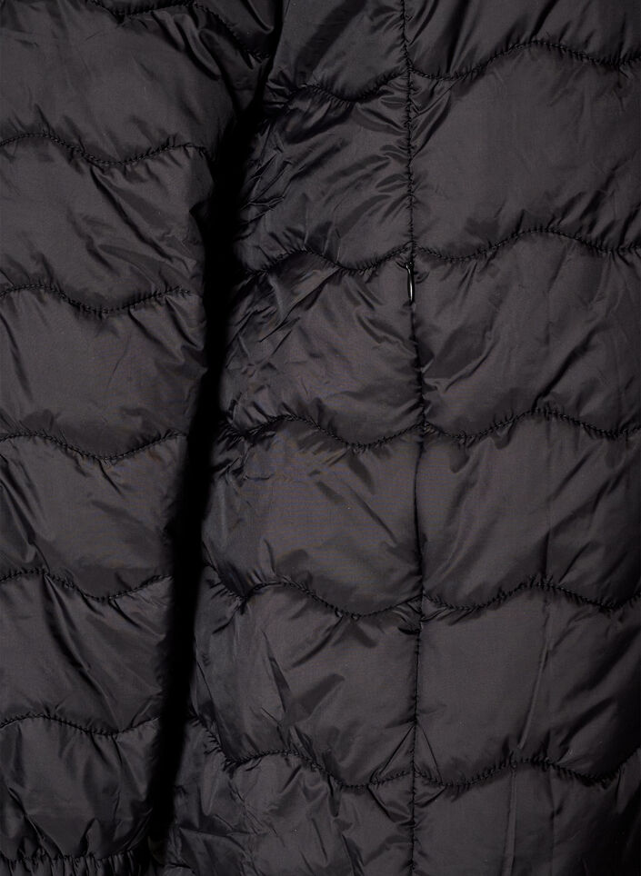 Pikowana kurtka, Czarne, Packshot image number 3
