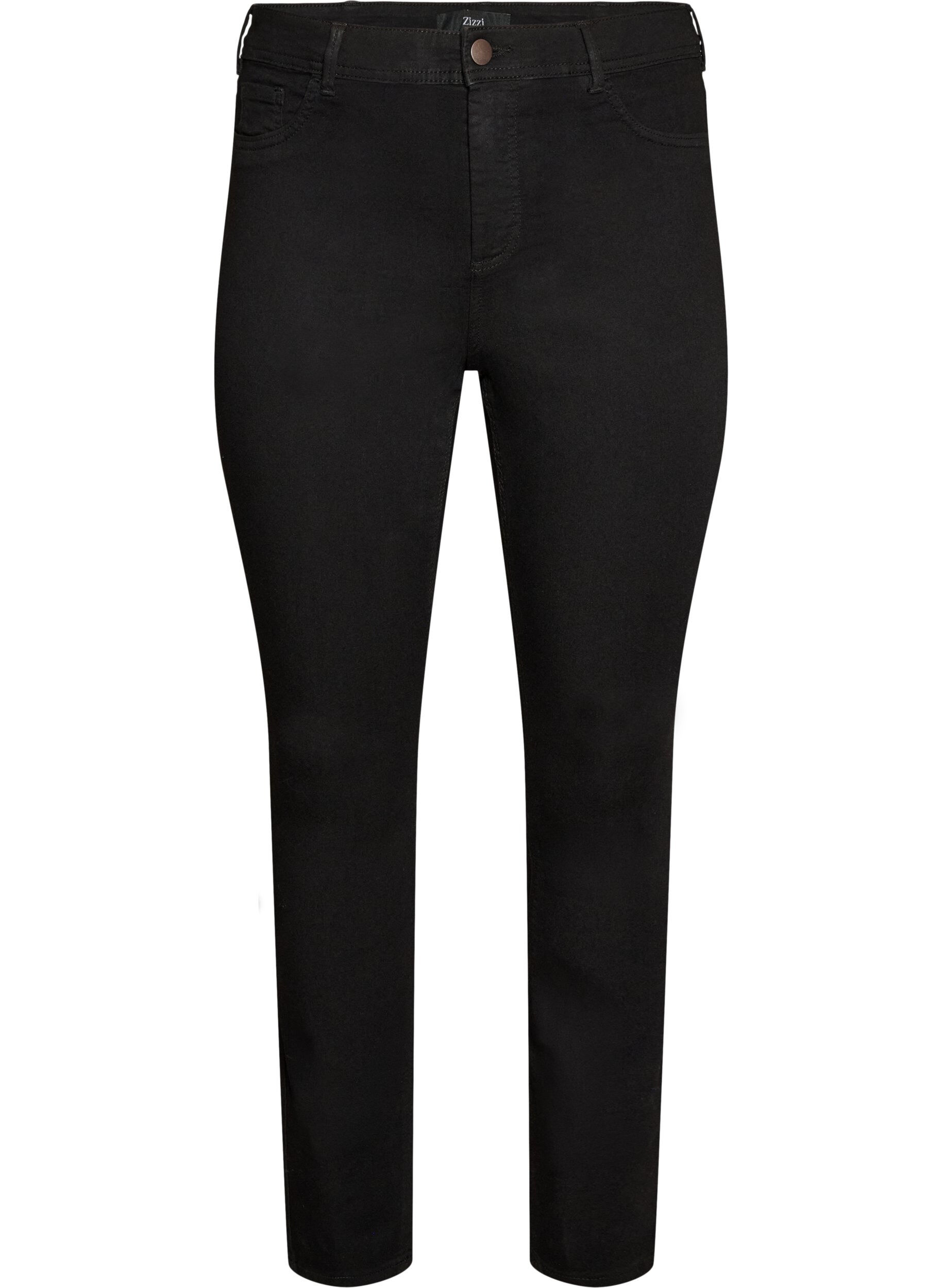 ZizziJeansy Amy o kroju super slim fit z wysokim stanem, Czarne, Packshot image number 0