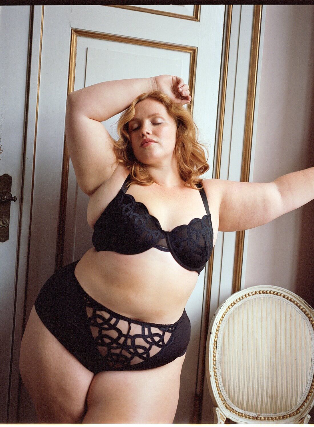 Zizzi Zestaw balkonowy z graficzną koronką, , Model