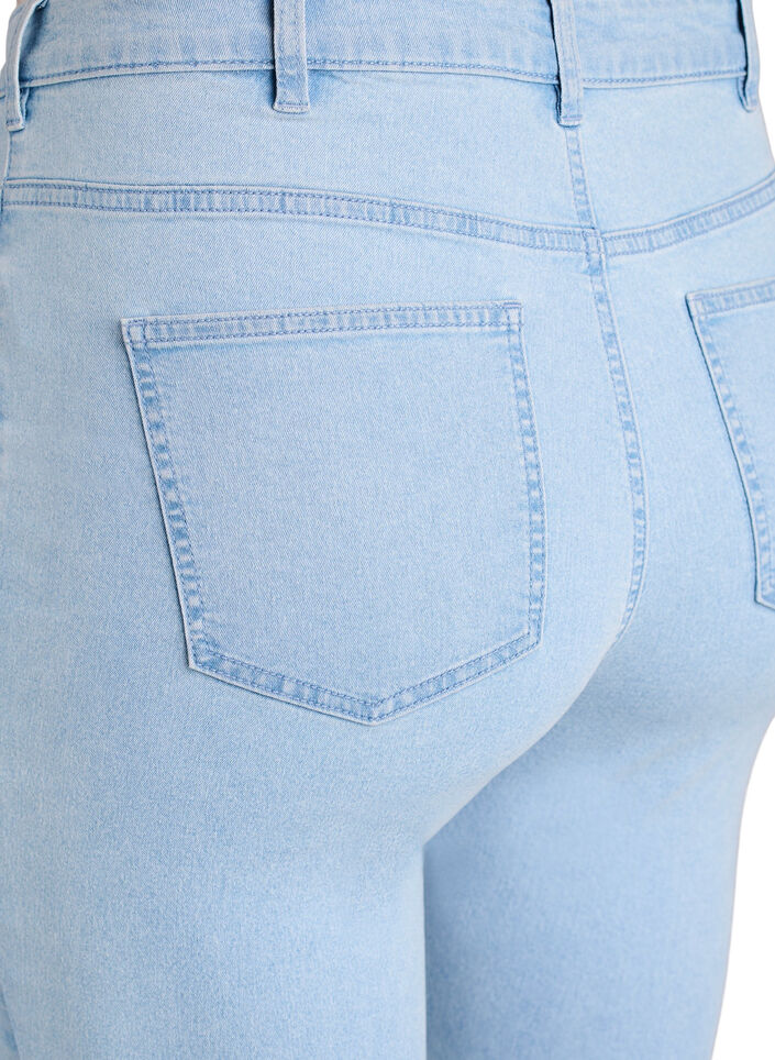Jeansy super slim z wysokim stanem Amy, Niebieskie, Packshot image number 3