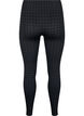  Bezszwowe legginsy w pepitke, Black w. Dark Grey, Packshot image number 1