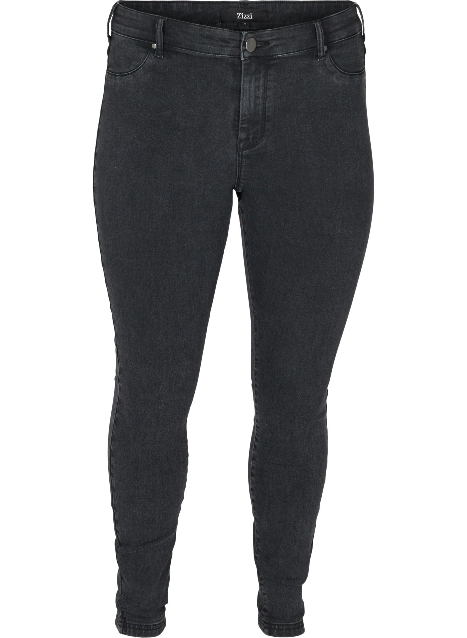 Zizzi Jegginsy wykonane z mieszanki bawelny, Grey Denim, Packshot image number 0