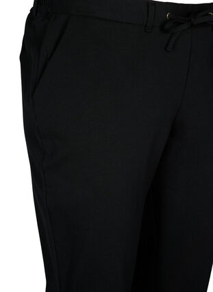 Spodnie capri z mieszanki wiskozy, Black, Packshot image number 2