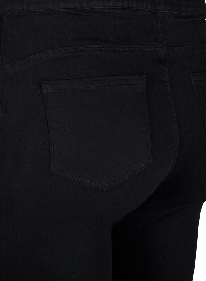 Jegginsy z wysokim stanem, Czarne, Packshot image number 3