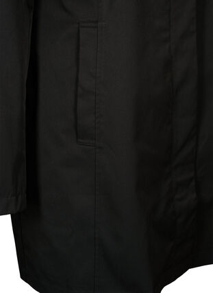 Kurtka z kieszeniami i wysokim kolnierzem, Black, Packshot image number 3