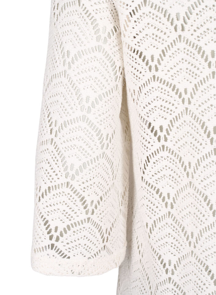 Szydelkowa bluzka z rekawem 3/4, Sandshell, Packshot image number 3