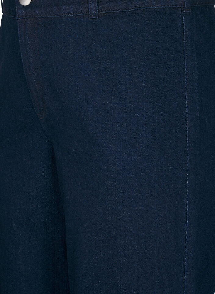 Jeansy z wysokim stanem i szeroka nogawka, Niebieskie, Packshot image number 2