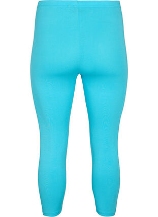 3/4-length wiskozowe legginsy w stylu basic, Blue Atoll, Packshot image number 1