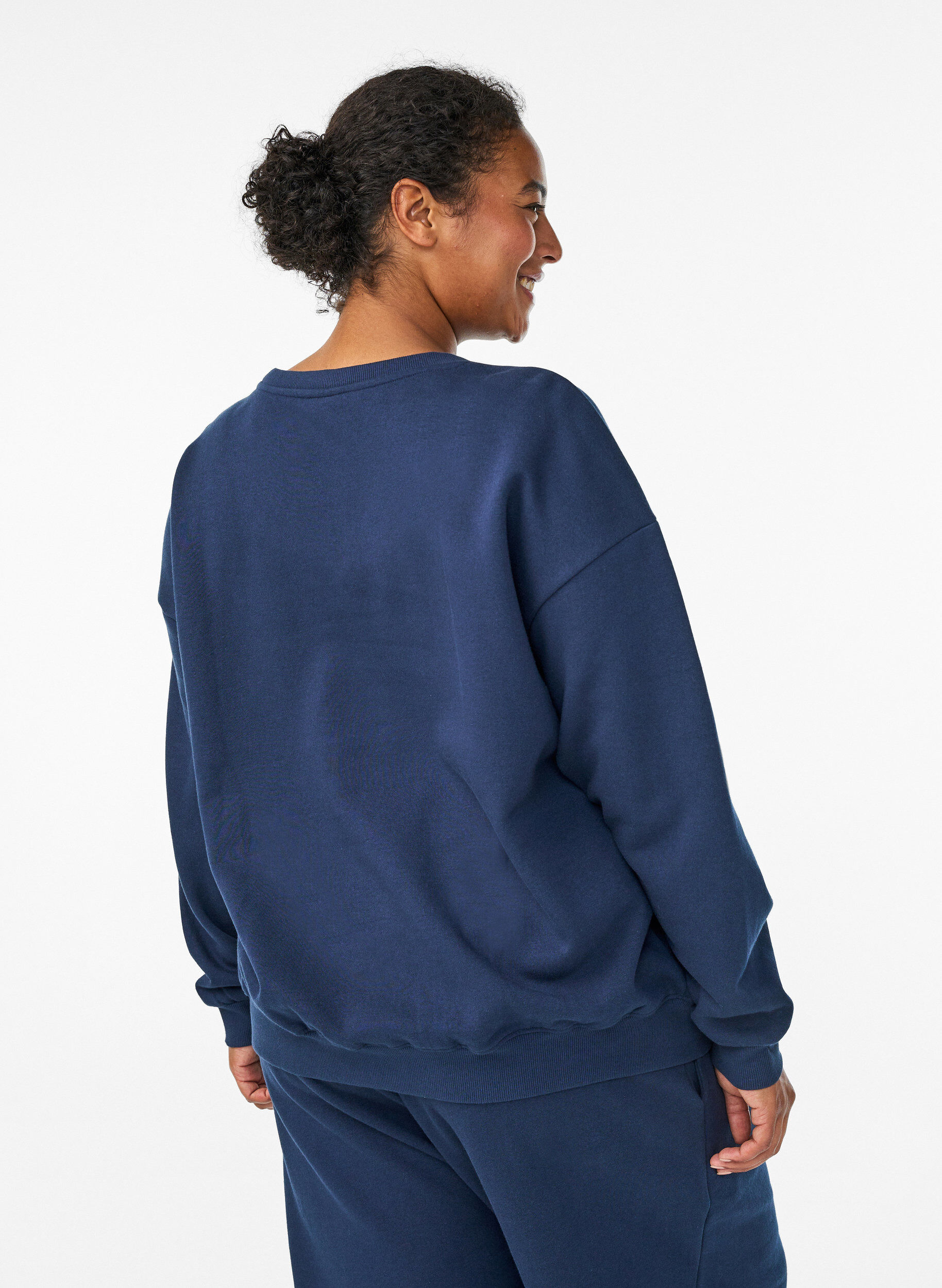ZizziBluza z nadrukiem tekstowym, Niebieskie, Model image number 2