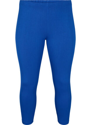 3/4-length wiskozowe legginsy w stylu basic, Monaco Blue, Packshot image number 0