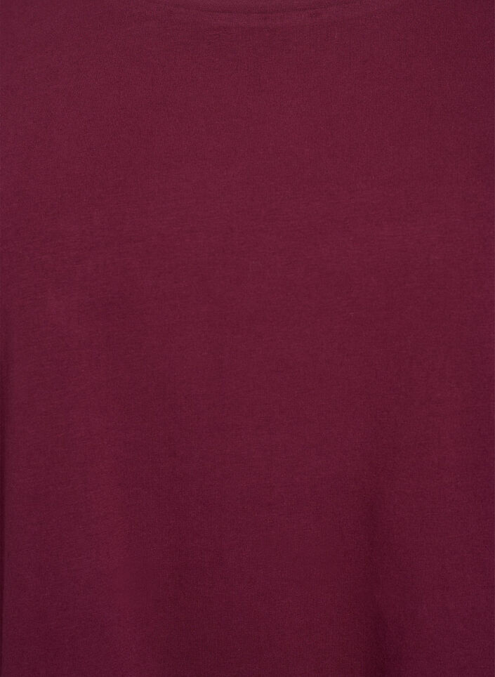Podstawowa bluzka z dzerseju z dlugim rekawem, Ciemnobordowy, Packshot image number 2