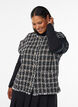 Kamizelka w kratke z ozdobnymi guzikami, Czarne, Model image number 0