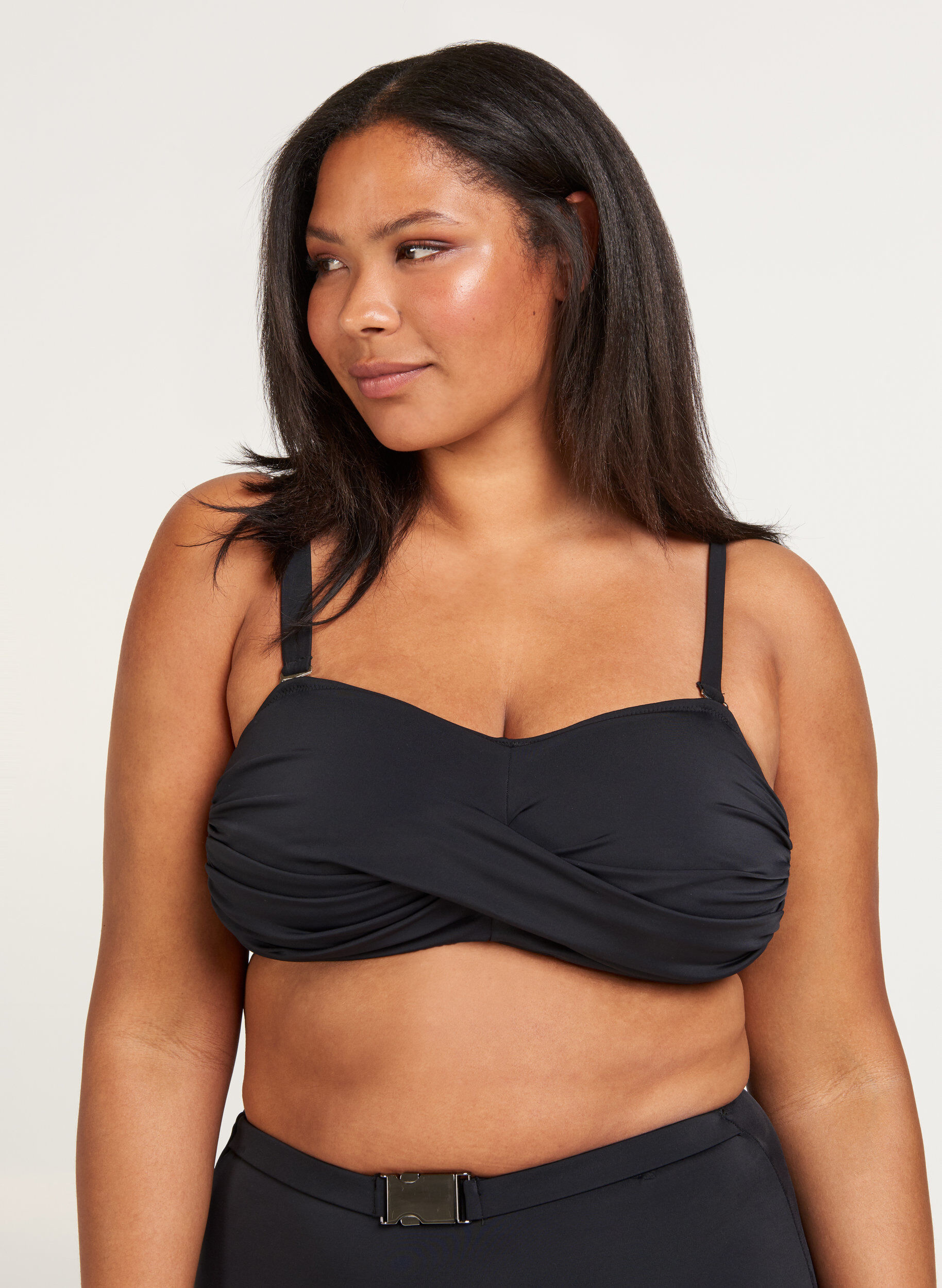 Zizzi Bikini top, Black, Model image number 0
