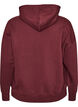 Bluza z kapturem z nadrukiem na piersi, Czerwony, Packshot image number 1