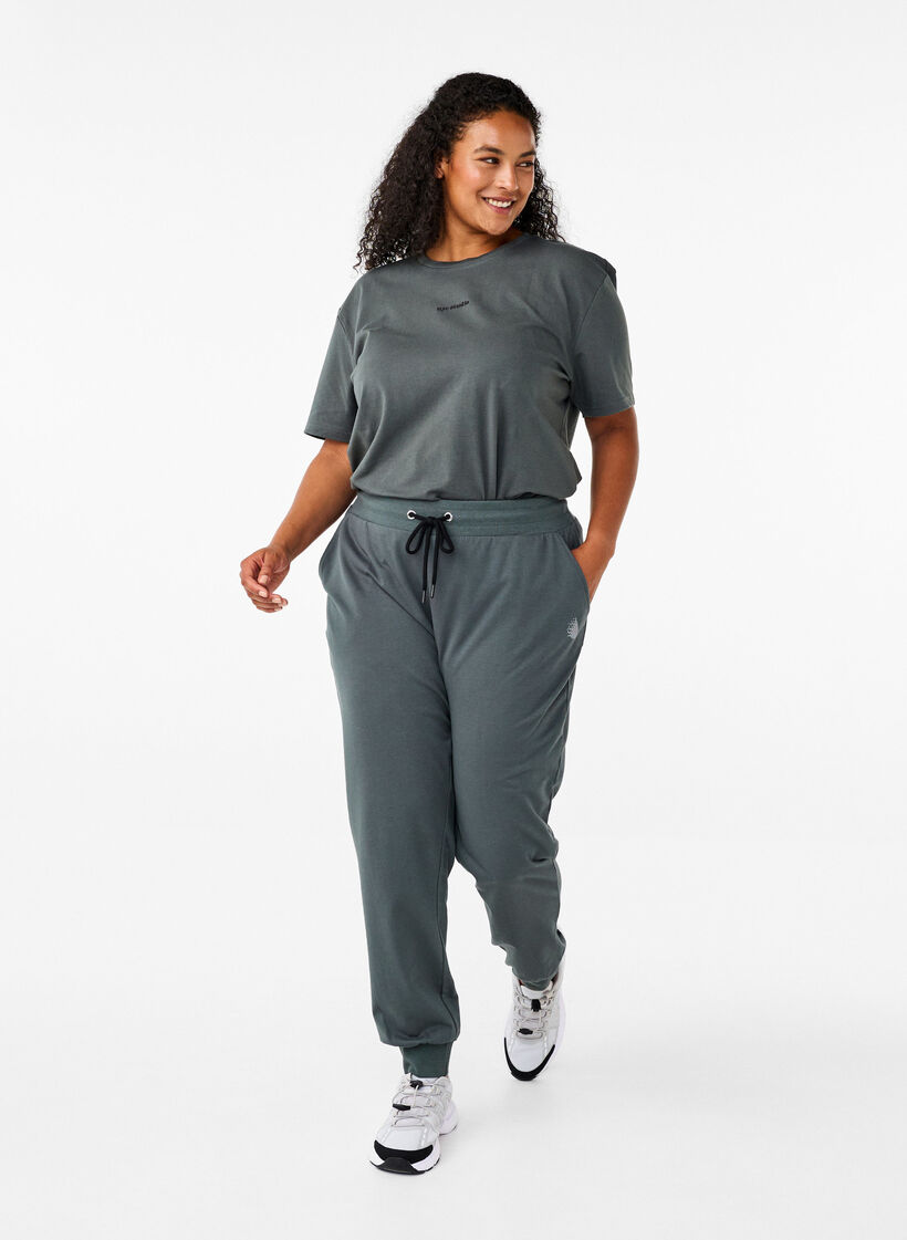 Sportowa koszulka z bawelny organicznej, , Model image number 1