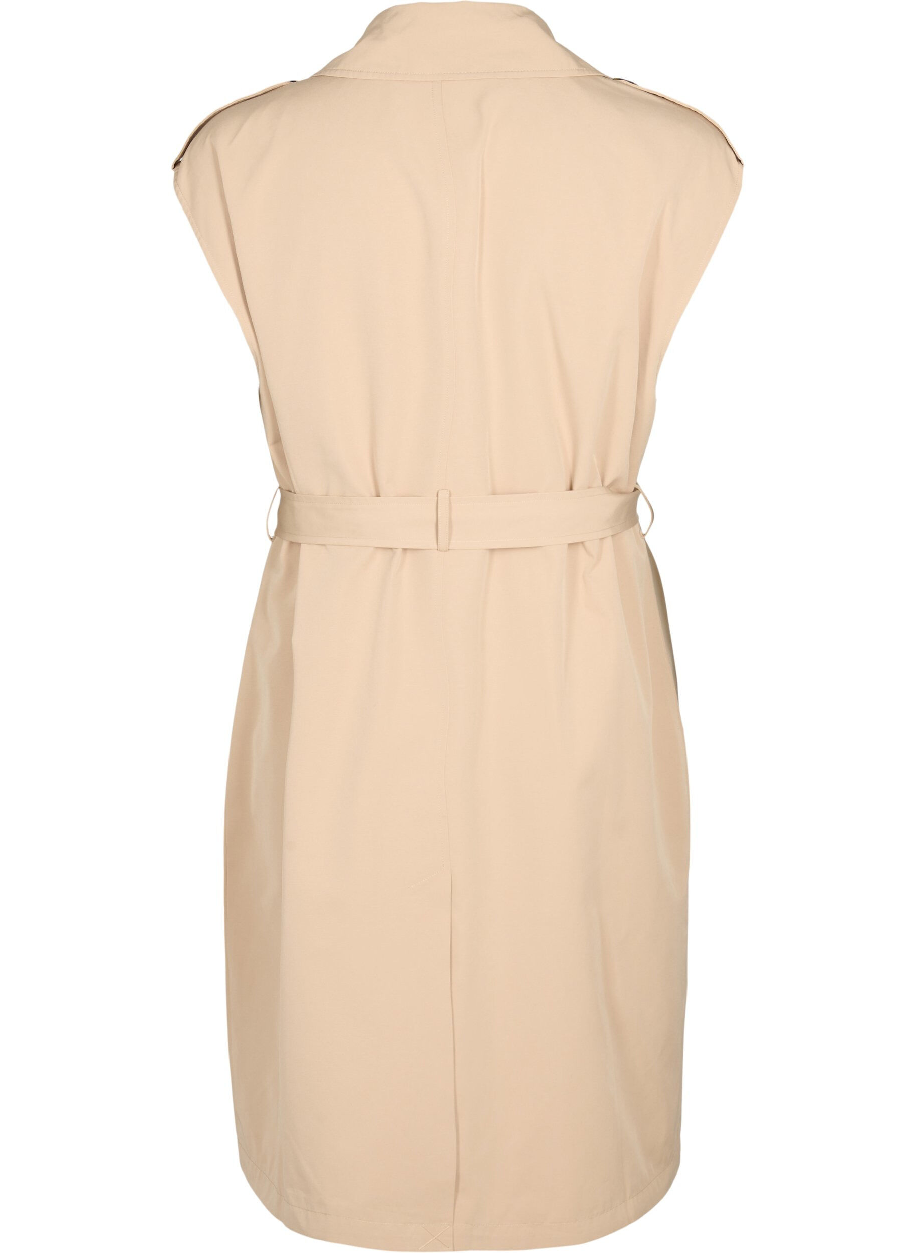 Zizzi Dluga kamizelka z paskiem, Nomad, Packshot image number 1