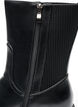 Buty Chelsea z grubejsza podeszwa i prazkowanymi panelami, Czarne, Packshot image number 2