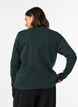 Basicowy T-shirt z dlugim rekawem i okraglym dekoltem, Zielony, Model image number 2
