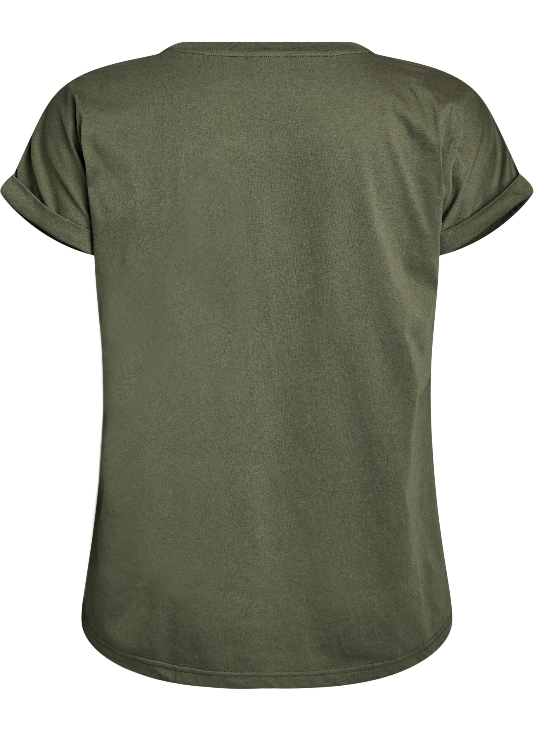 ZizziT-shirt z kr&oacute;tkim rekawem z mieszanki bawelny, Zielony, Packshot image number 1