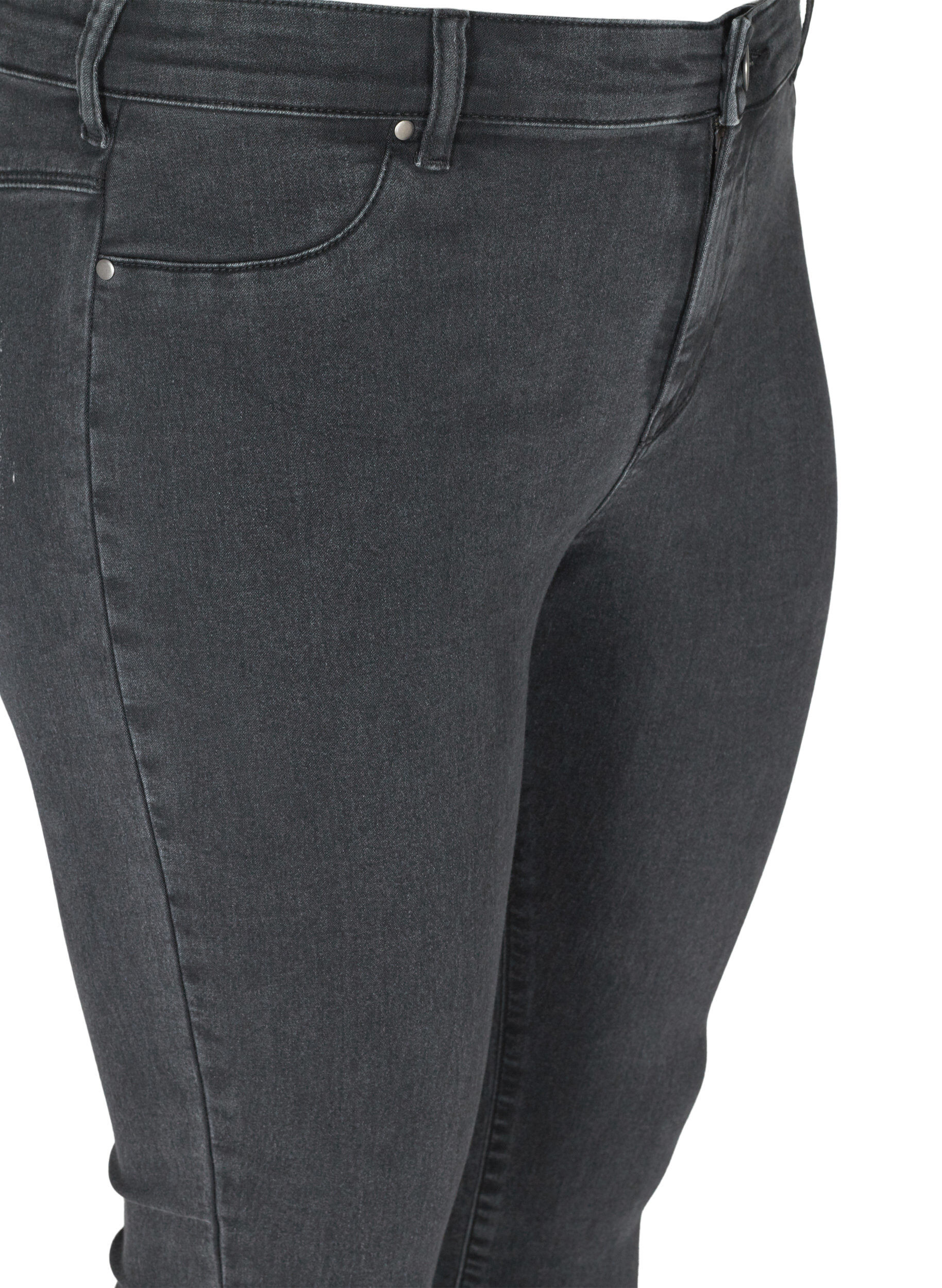 Zizzi Jegginsy z mieszanki bawelny, Grey Denim, Packshot image number 3