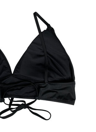 Góra od bikini z wyjmowanymi wkladkami i wiazaniem z tylu, Black, Packshot image number 3