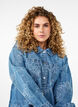 Kurtka jeansowa z kwiatami, Light Blue Denim, Model image number 2