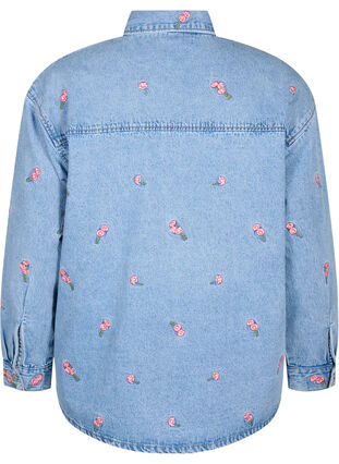 Koszula dzinsowa haftowana w kwiaty, L.B.D.Flower AOP, Packshot image number 1