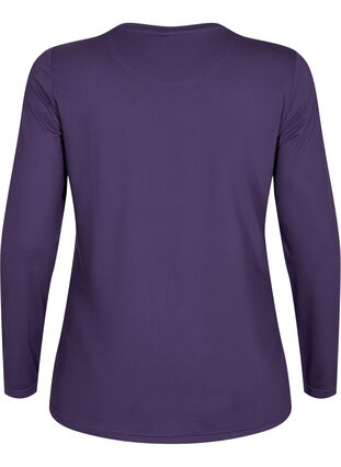 Koszulka treningowa z dlugim rekawem, Purple Plumeria, Packshot image number 1