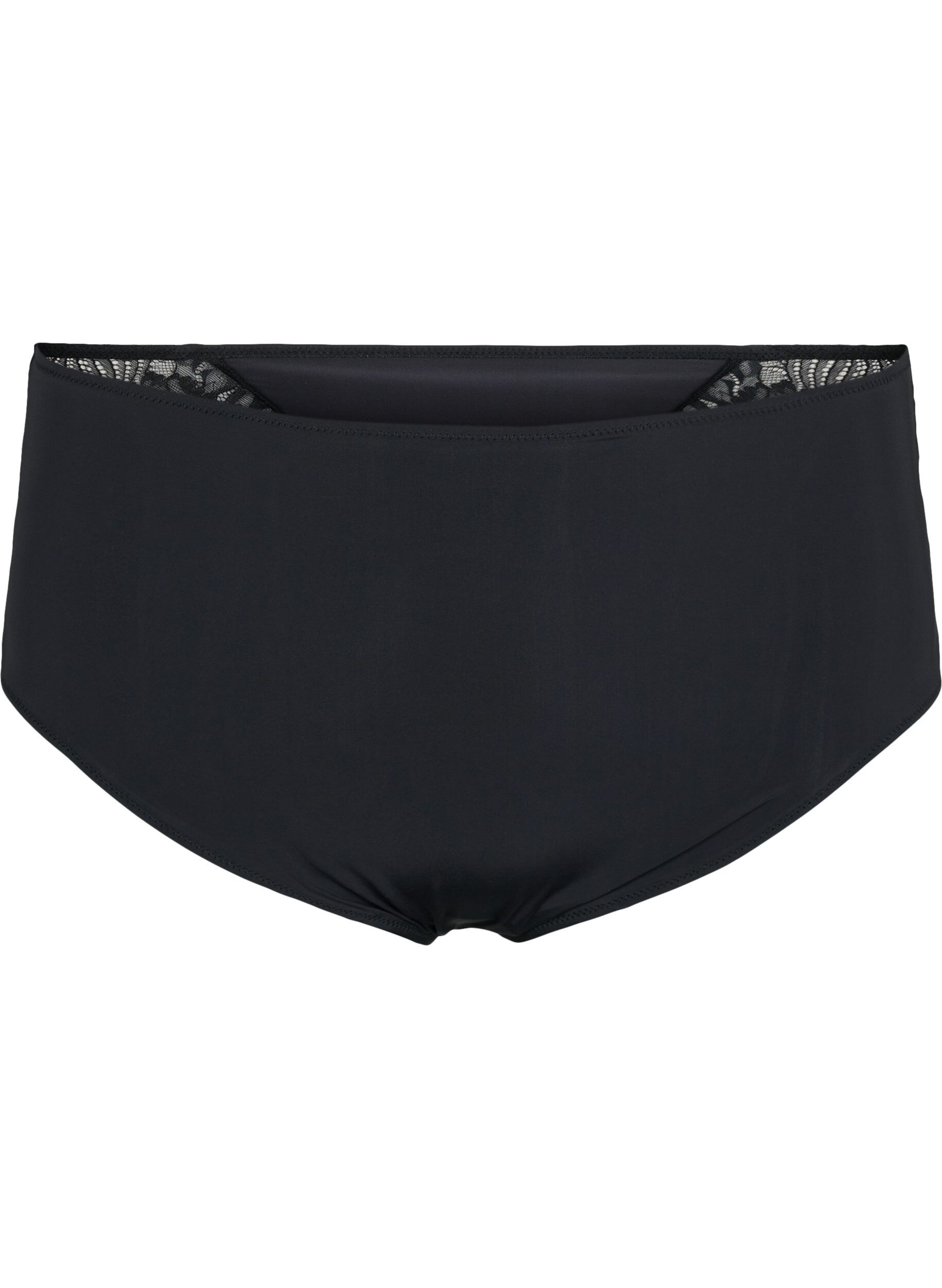 Zizzi Podtrzymaj biust &ndash; Figi z koronka, Black, Packshot image number 0