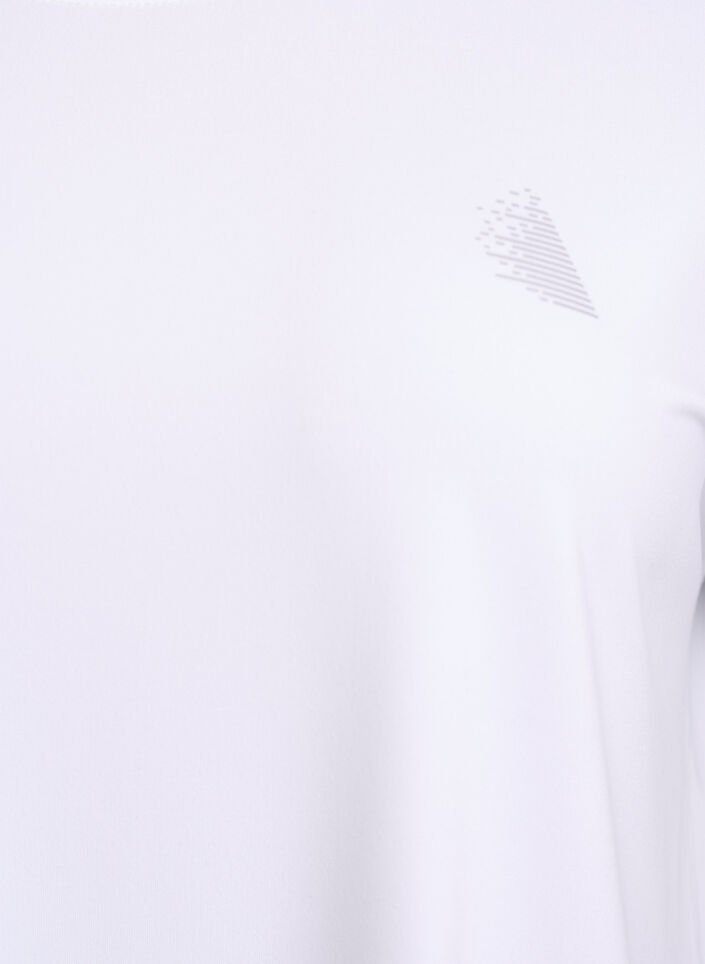 Koszulka treningowa w jednolitym kolorze, Biały, Packshot image number 2