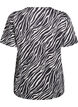 FLASH - Koszulka z nadrukiem zebry, Czarne, Packshot image number 1