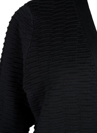 Dzianinowy kardigan z mieszanki bawelny i wiskozy, Black, Packshot image number 2