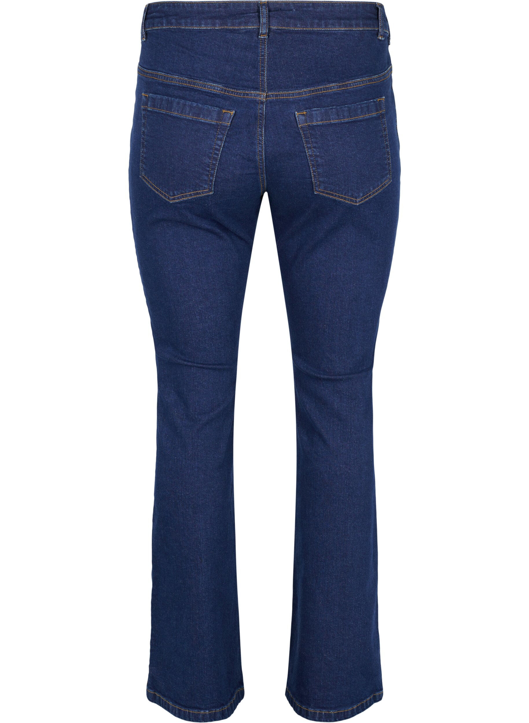 Zizzi  Jeansy typu bootcut Ellen z wysokim stanem, Niebieskie, Packshot image number 1