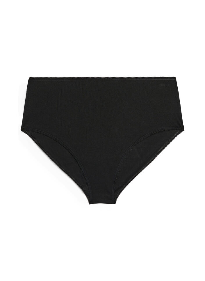 figi damskie 5-pack z bawelny z drobnym wzorem zakardowym, Biały, Packshot image number 5