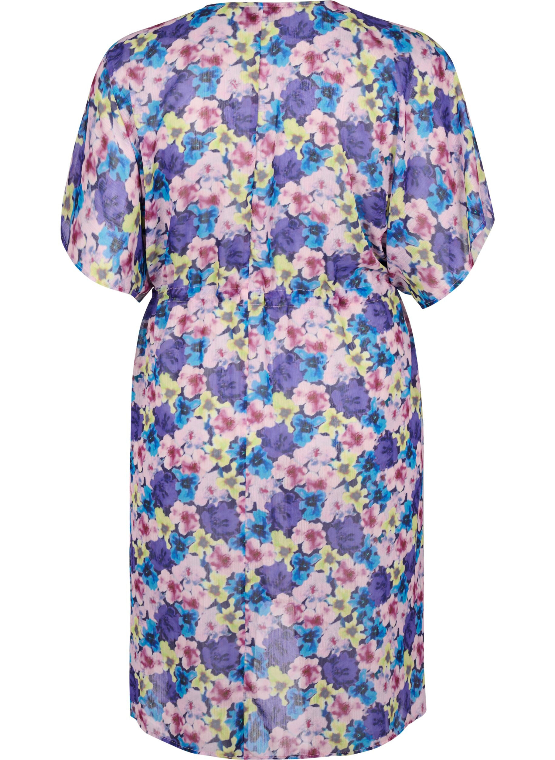 Zizzi Plazowe kimono z nadrukiem, Niebieskie, Packshot image number 1