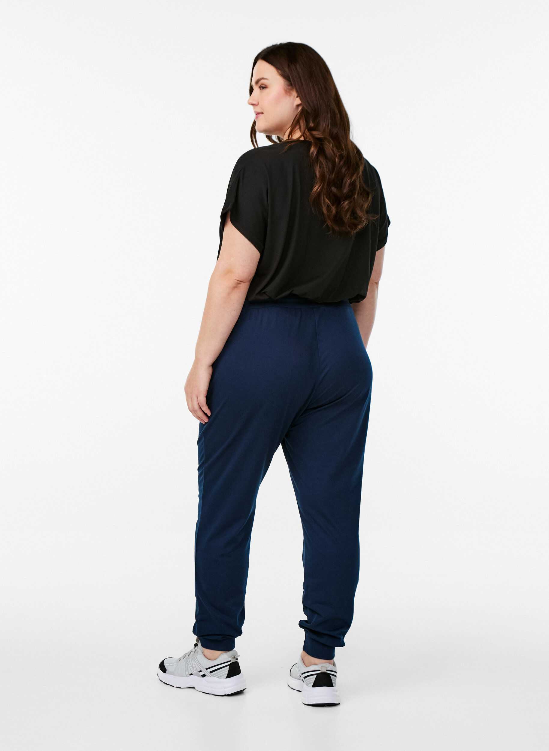 ZizziLuzne spodnie dresowe z kieszeniami, Niebieskie, Model image number 1