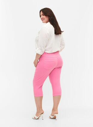 Dopasowane spodnie Emily capri, Rosebloom, Model image number 1