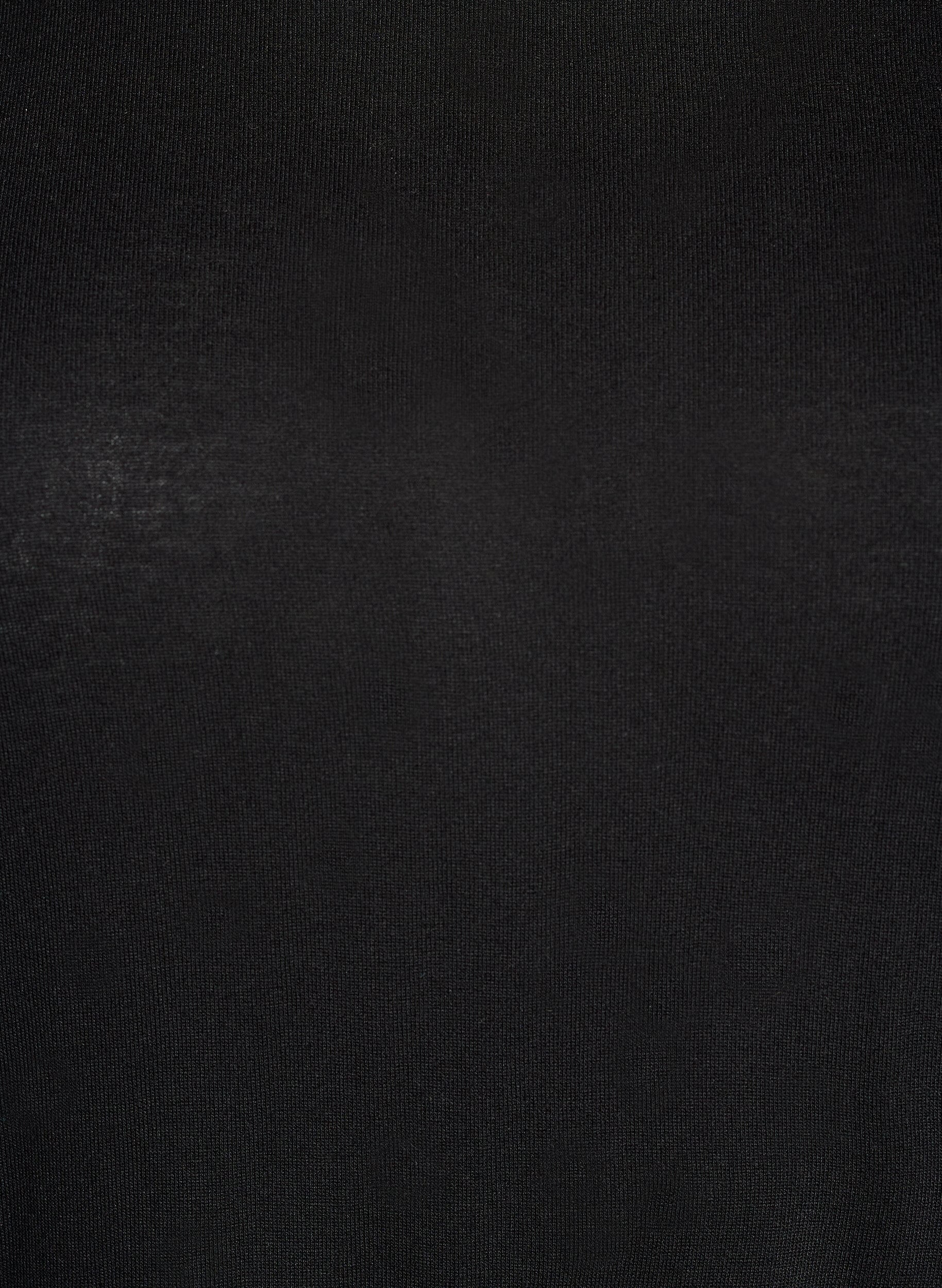 Zizzi Bluzka z dlugim rekawem z welny i wiskozy, Czarne, Packshot image number 2