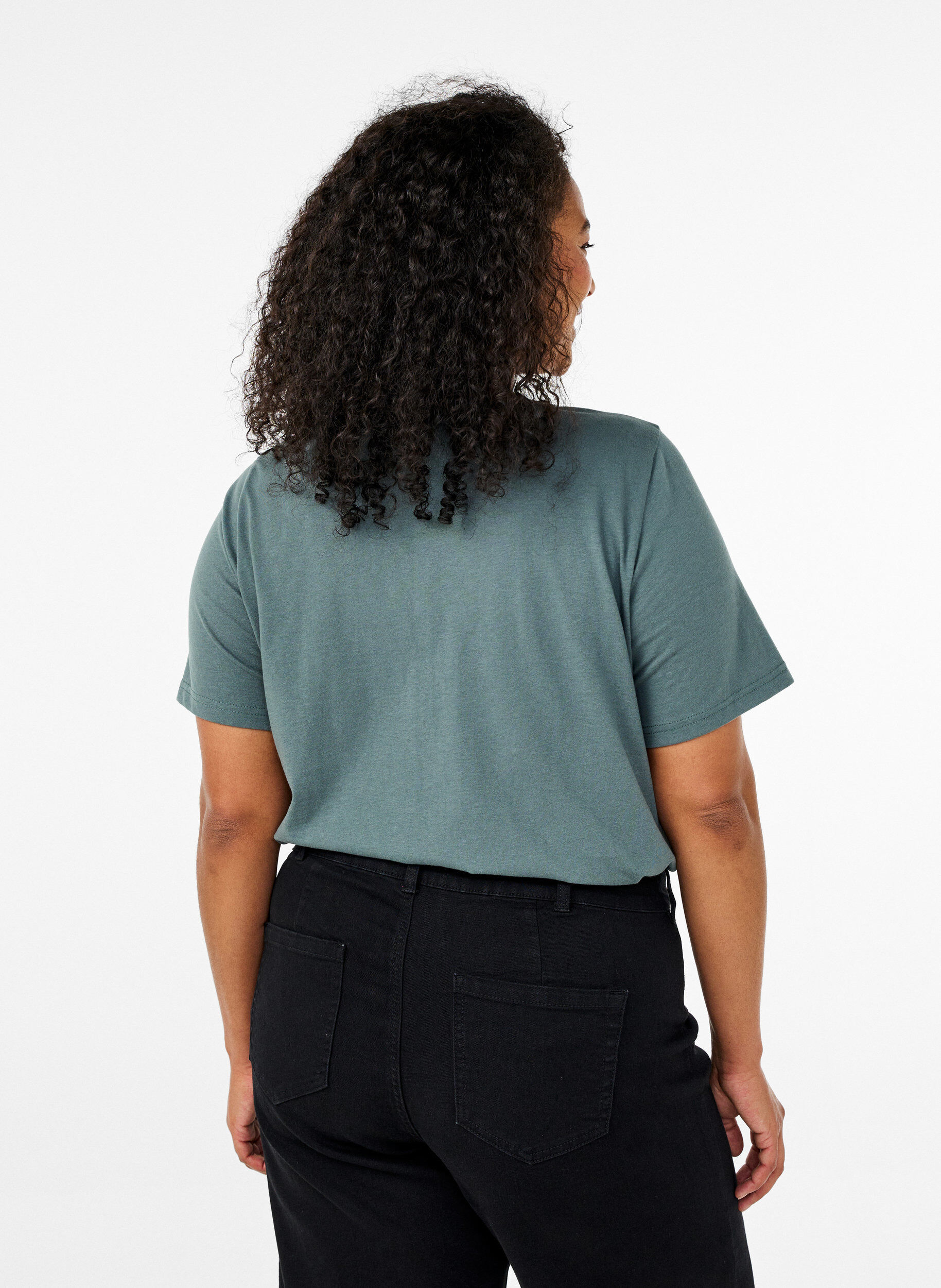 Zizzi FLASH - T-shirt z nadrukiem, Zielony, Model image number 2