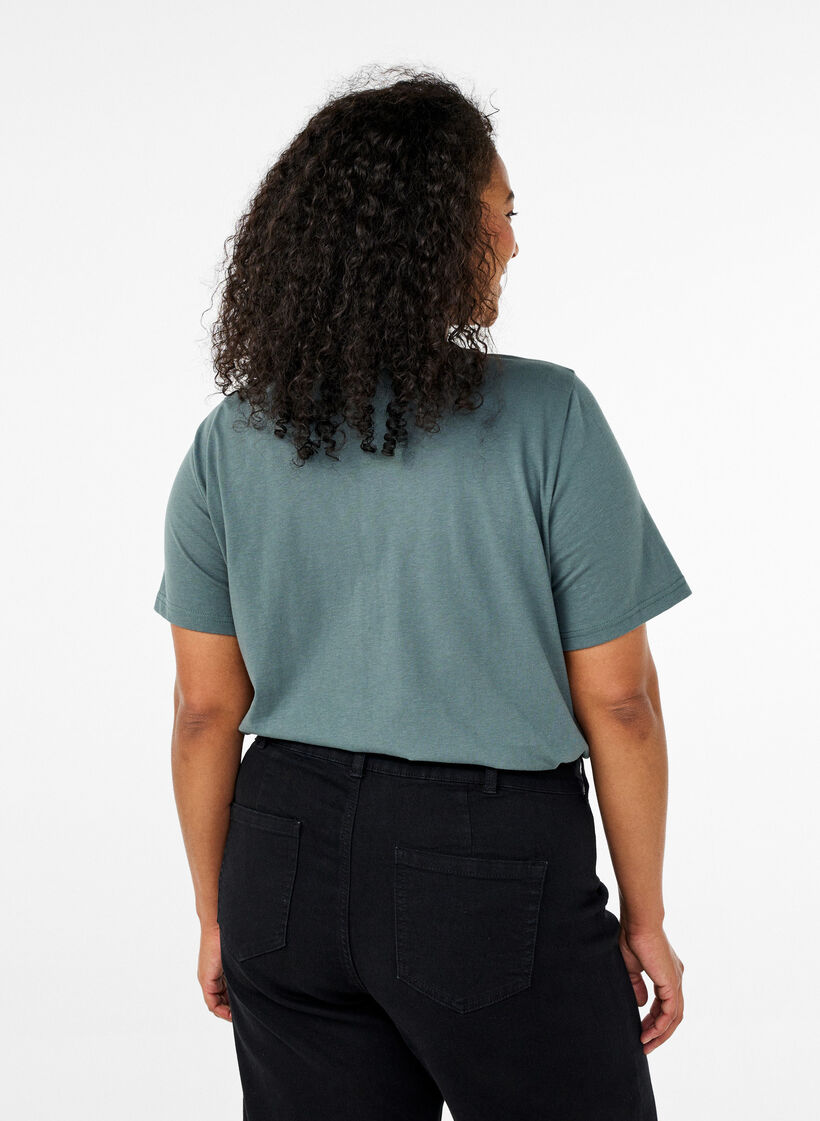 FLASH - T-shirt z nadrukiem, Zielony, Model image number 2