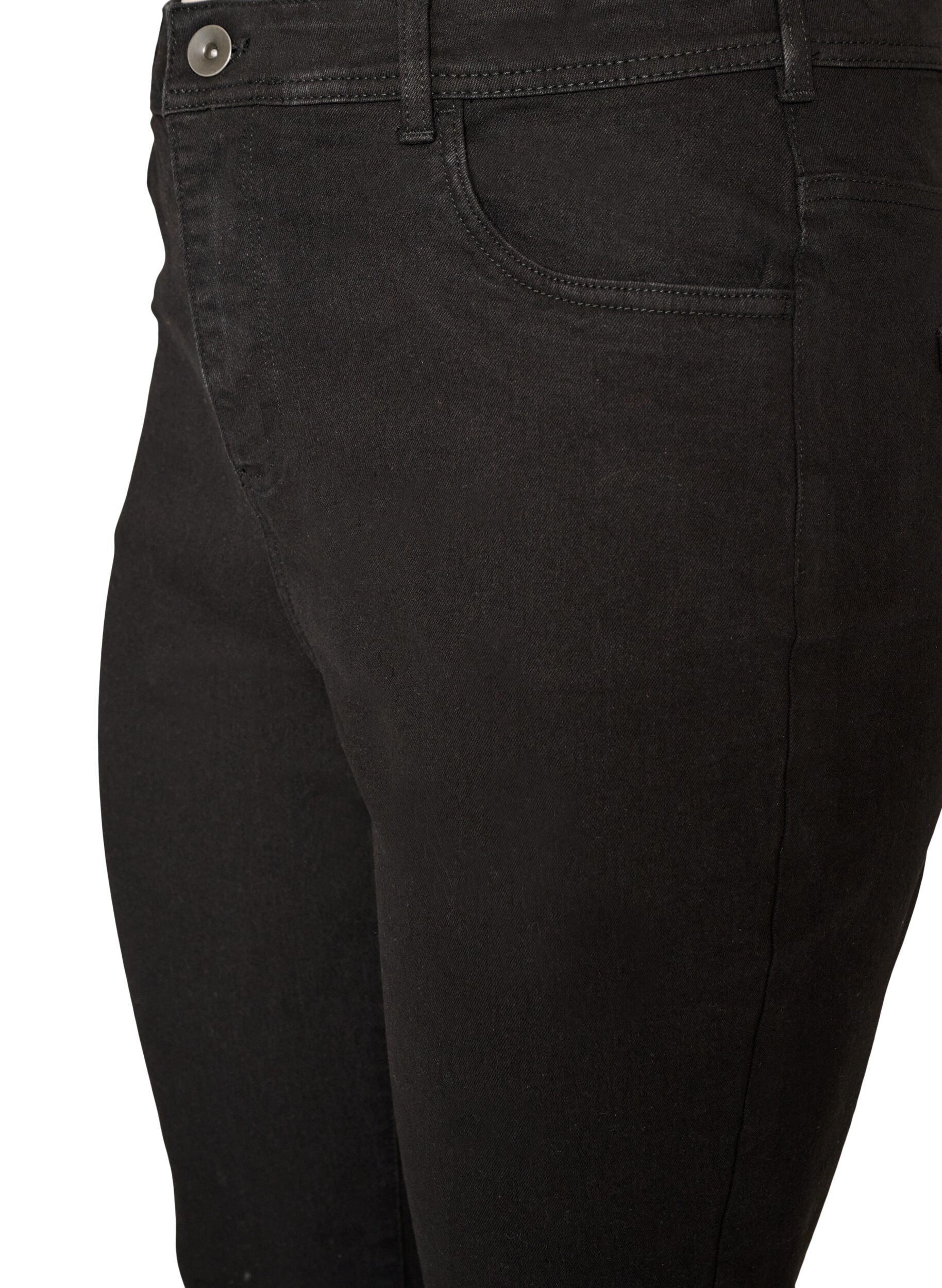 ZizziJeansy o wysokiej talii z rozcieciem na buty, Czarne, Packshot image number 2