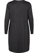 Dzersejowa sukienka do kolan z wiazaniami, Dark Grey Melange, Packshot image number 1