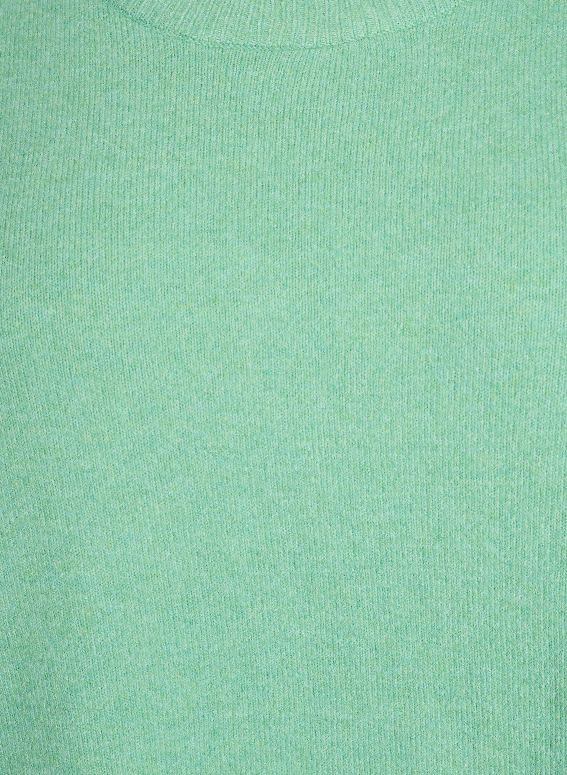 Zizzi Bluzka dzianinowa z kr&oacute;tkim rekawem, Zielony, Packshot image number 2